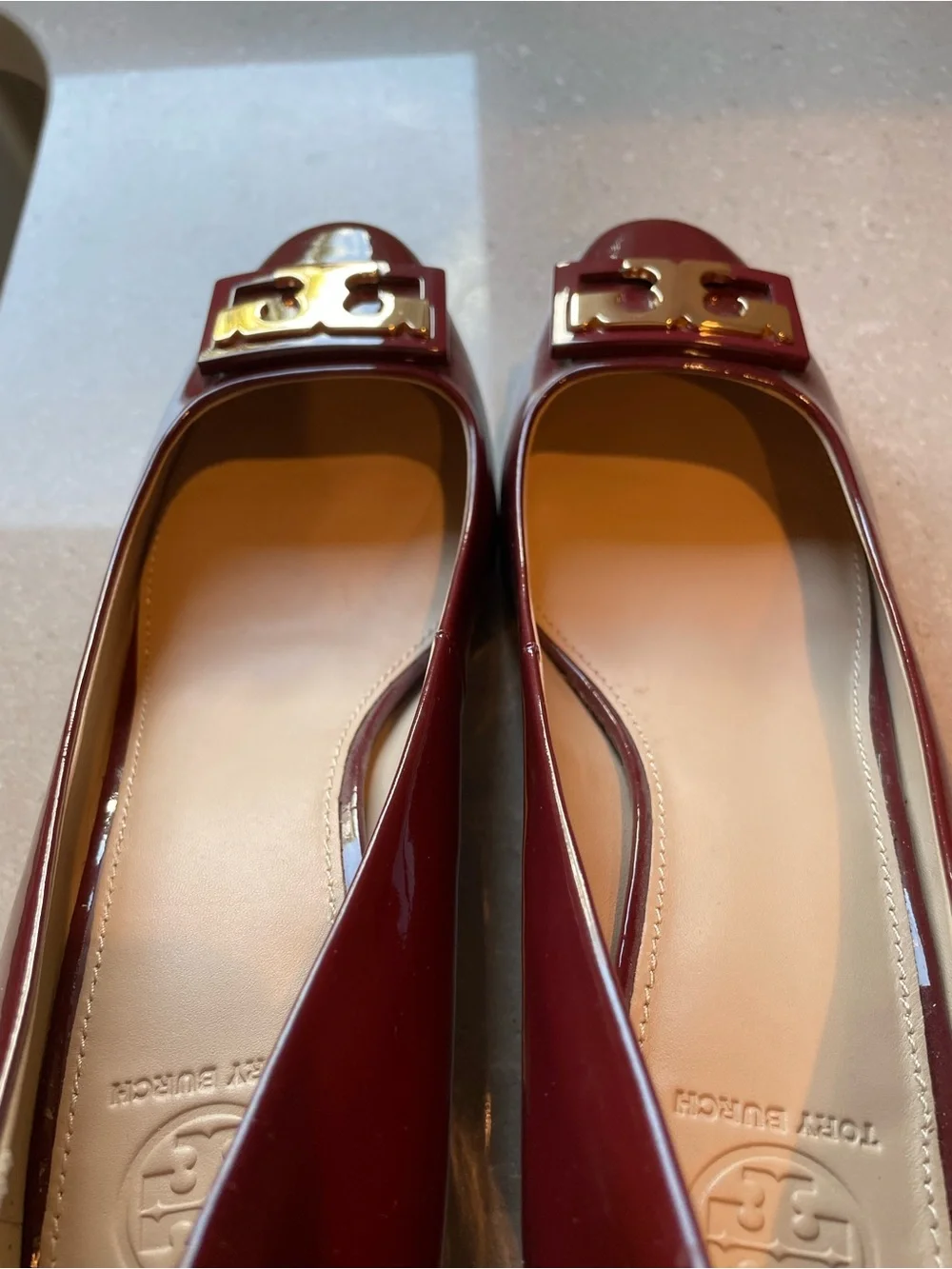 Tory Burch Gigi Block Heel Pumps | Port Royal (Burgundy)
